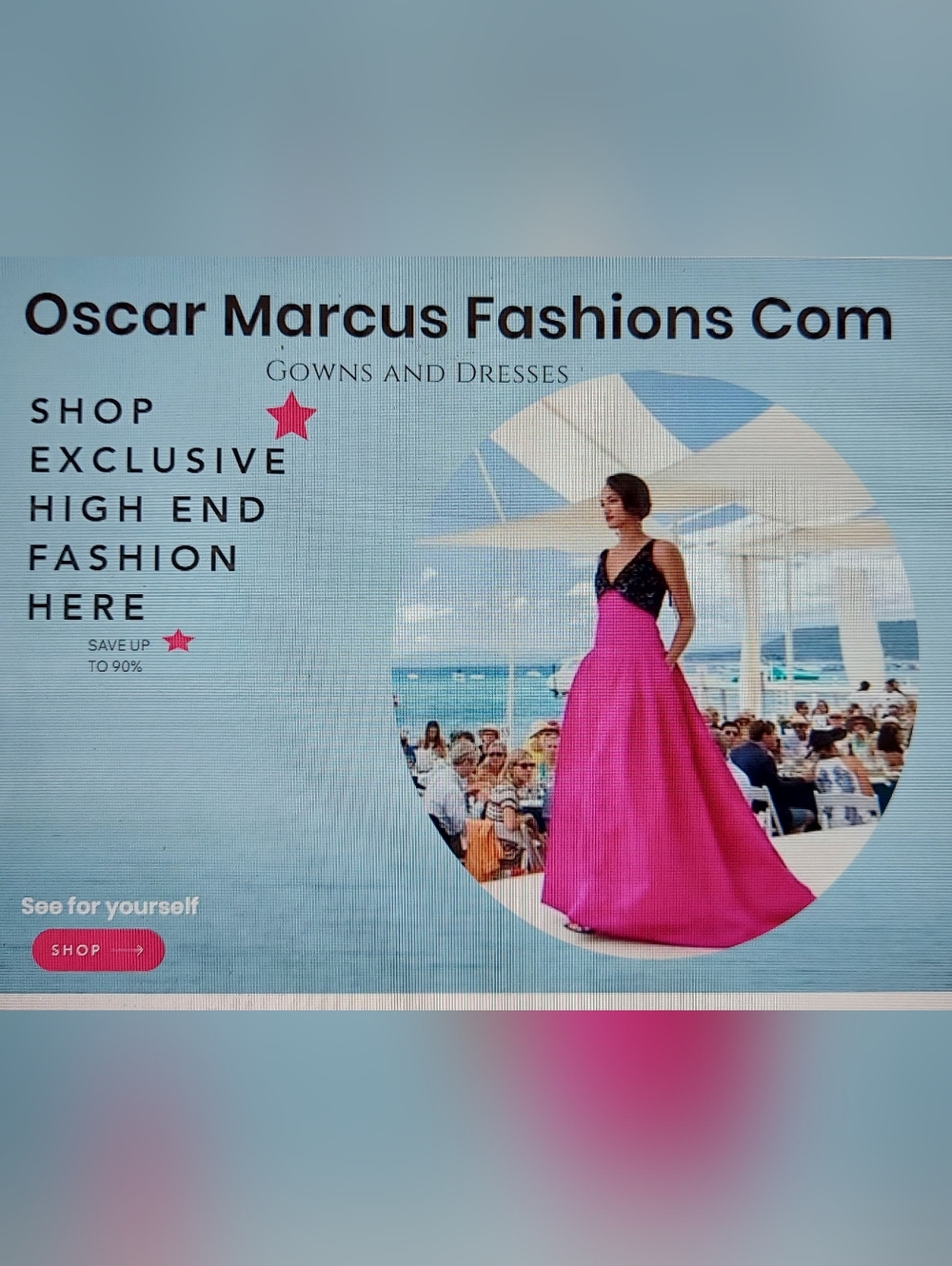 $2190 NEW OSCAR DE LA RENTA HOLLYHOCK PINK BLUE DAY DRESS US 8 M - Picture 10 of 10